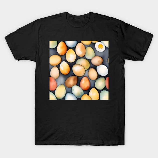 National Egg Month January - Watercolors T-Shirt by Oldetimemercan